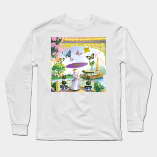 Monkey Palace chinoiserie Long Sleeve T-Shirt